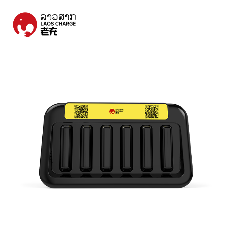 6-port vertical electronic screen mobile phone charging station